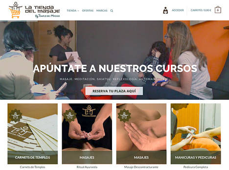 Templo del Masaje desarrolla una tienda virtual, con 5 ventajas para sus clientes