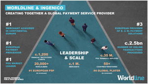 Worldline da la bienvenida a Ingenico para crear un nuevo líder mundial en servicios de pago