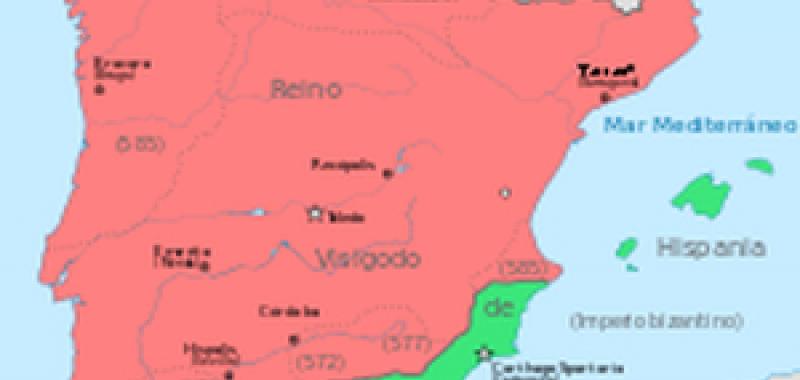 Recópolis mapa era Leovigildo